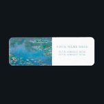ÉTIQUETTE D'ADRESSE DE RETOUR Claude Monet "NÉNUPH<br><div class="desc">ÉTIQUETTES D'ADRESSE DE RETOUR Claude Monet "NÉNUPHARS" (DÉTAIL)</div>