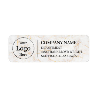 Étiquette d'adresse de retour commerciale personna