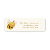 Étiquette d'adresse de retour d'abeille (Devant)