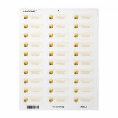 Étiquette d'adresse de retour d'abeille (Feuille entière)