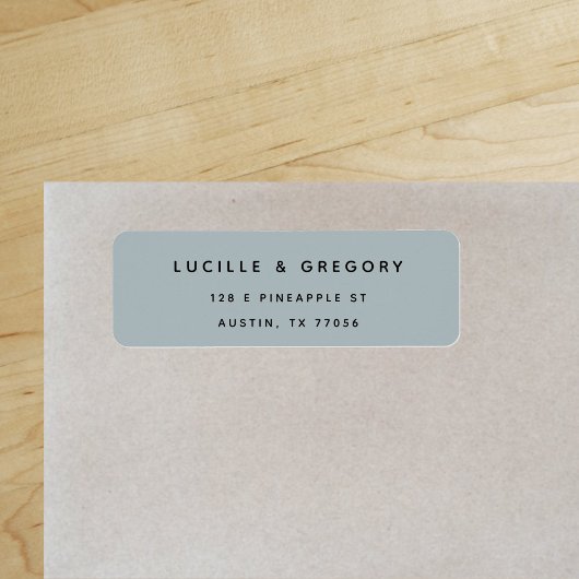 Étiquette d'adresse de retour d'ardoise moderne si