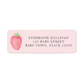 Étiquette d'adresse de retour de Baby Shower frais (Devant)
