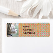 étiquette d'adresse de retour de bichon poodle (En situation)