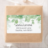 Étiquette d'adresse de retour de bordure de feuill (En situation)