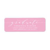 ÉTIQUETTE D'ADRESSE DE RETOUR DE CALLIGRAPHIE MINI (Devant)