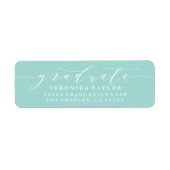 ÉTIQUETTE D'ADRESSE DE RETOUR DE CALLIGRAPHIE MINI (Devant)