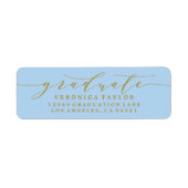ÉTIQUETTE D'ADRESSE DE RETOUR DE CALLIGRAPHIE MINI (Devant)
