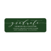 ÉTIQUETTE D'ADRESSE DE RETOUR DE CALLIGRAPHIE MINI (Devant)