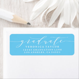 ÉTIQUETTE D'ADRESSE DE RETOUR DE CALLIGRAPHIE MINI