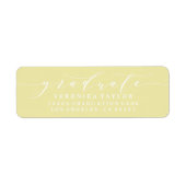 ÉTIQUETTE D'ADRESSE DE RETOUR DE CALLIGRAPHIE MINI (Devant)