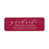 ÉTIQUETTE D'ADRESSE DE RETOUR DE CALLIGRAPHIE MINI (Devant)