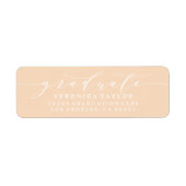 ÉTIQUETTE D'ADRESSE DE RETOUR DE CALLIGRAPHIE MINI (Devant)