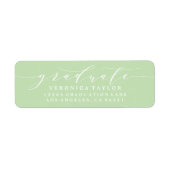 ÉTIQUETTE D'ADRESSE DE RETOUR DE CALLIGRAPHIE MINI (Devant)