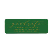 ÉTIQUETTE D'ADRESSE DE RETOUR DE CALLIGRAPHIE MINI (Devant)