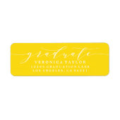 ÉTIQUETTE D'ADRESSE DE RETOUR DE CALLIGRAPHIE MINI (Devant)