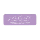 ÉTIQUETTE D'ADRESSE DE RETOUR DE CALLIGRAPHIE MINI (Devant)