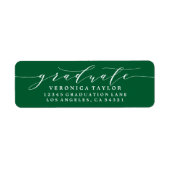 ÉTIQUETTE D'ADRESSE DE RETOUR DE CALLIGRAPHIE MINI (Devant)