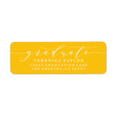 ÉTIQUETTE D'ADRESSE DE RETOUR DE CALLIGRAPHIE MINI (Devant)
