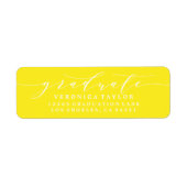 ÉTIQUETTE D'ADRESSE DE RETOUR DE CALLIGRAPHIE MINI (Devant)