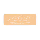 ÉTIQUETTE D'ADRESSE DE RETOUR DE CALLIGRAPHIE MINI (Devant)