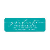 ÉTIQUETTE D'ADRESSE DE RETOUR DE CALLIGRAPHIE MINI (Devant)