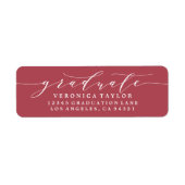 ÉTIQUETTE D'ADRESSE DE RETOUR DE CALLIGRAPHIE MINI (Devant)