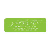 ÉTIQUETTE D'ADRESSE DE RETOUR DE CALLIGRAPHIE MINI (Devant)