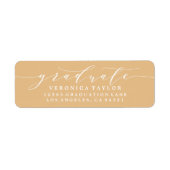 ÉTIQUETTE D'ADRESSE DE RETOUR DE CALLIGRAPHIE MINI (Devant)