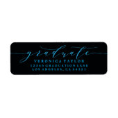 ÉTIQUETTE D'ADRESSE DE RETOUR DE CALLIGRAPHIE MINI (Devant)