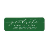 ÉTIQUETTE D'ADRESSE DE RETOUR DE CALLIGRAPHIE MINI (Devant)