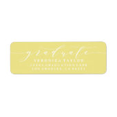 ÉTIQUETTE D'ADRESSE DE RETOUR DE CALLIGRAPHIE MINI (Devant)