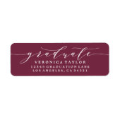 ÉTIQUETTE D'ADRESSE DE RETOUR DE CALLIGRAPHIE MINI (Devant)