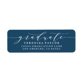 ÉTIQUETTE D'ADRESSE DE RETOUR DE CALLIGRAPHIE MINI (Devant)