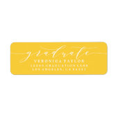 ÉTIQUETTE D'ADRESSE DE RETOUR DE CALLIGRAPHIE MINI (Devant)