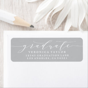 ÉTIQUETTE D'ADRESSE DE RETOUR DE CALLIGRAPHIE MINI