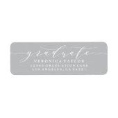 ÉTIQUETTE D'ADRESSE DE RETOUR DE CALLIGRAPHIE MINI (Devant)