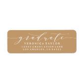 ÉTIQUETTE D'ADRESSE DE RETOUR DE CALLIGRAPHIE MINI (Devant)