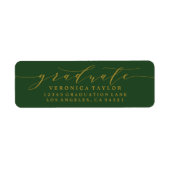 ÉTIQUETTE D'ADRESSE DE RETOUR DE CALLIGRAPHIE MINI (Devant)