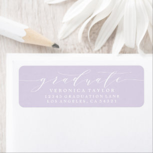 ÉTIQUETTE D'ADRESSE DE RETOUR DE CALLIGRAPHIE MINI