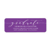 ÉTIQUETTE D'ADRESSE DE RETOUR DE CALLIGRAPHIE MINI (Devant)