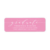 ÉTIQUETTE D'ADRESSE DE RETOUR DE CALLIGRAPHIE MINI (Devant)