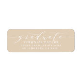 ÉTIQUETTE D'ADRESSE DE RETOUR DE CALLIGRAPHIE MINI (Devant)