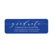 ÉTIQUETTE D'ADRESSE DE RETOUR DE CALLIGRAPHIE MINI (Devant)