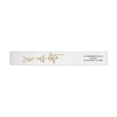 Étiquette d'adresse de retour de calligraphie Sauv (Individuel)