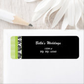 étiquette d'adresse de retour de chaux damées (En situation)