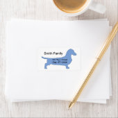 étiquette d'adresse de retour de chien (En situation)