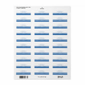 Étiquette d'adresse de retour de clé grecque (Feuille entière)