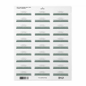 Étiquette d'adresse de retour de clé grecque (Feuille entière)