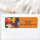 Étiquette d'adresse de retour de conception abstra (En situation)