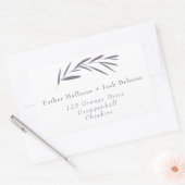 étiquette d'adresse de retour de courroie moderne (Enveloppe)